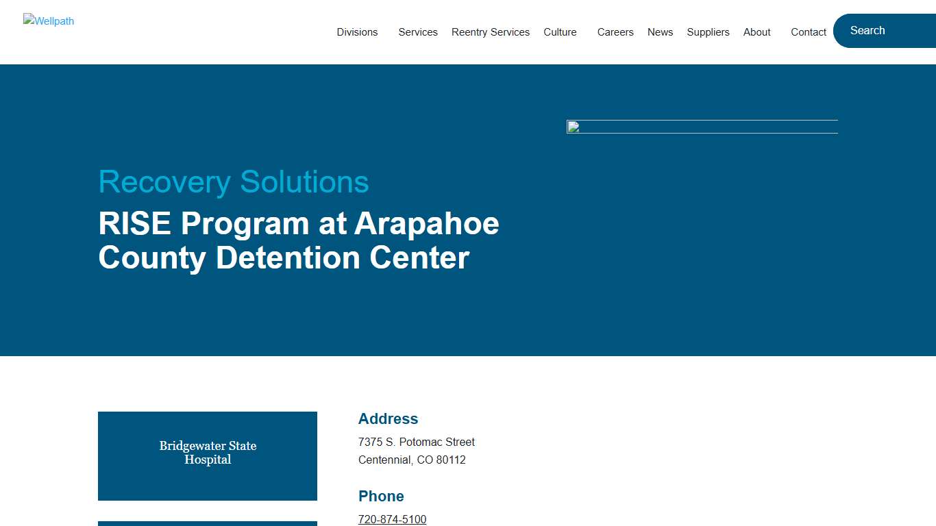 RISE Program at Arapahoe County Detention Center - Wellpath
